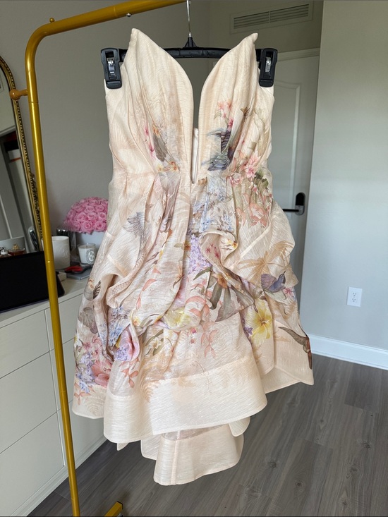 Zimmermann Dresses & Skirts - Zimmermann Illuminate Draped Minidress colour Ivory Tropical